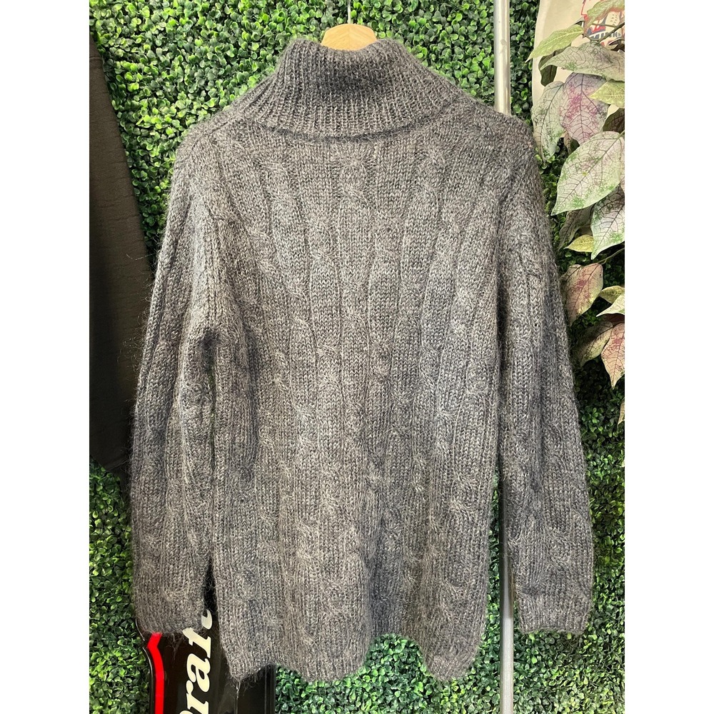 vtg 90s MOHAIR ACRYLIC TURTLENECK Sweater S //  comfy fall preppy casual soft